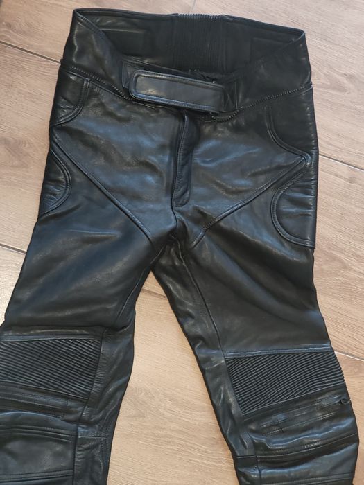Motocyklowe spodnie ze skóry