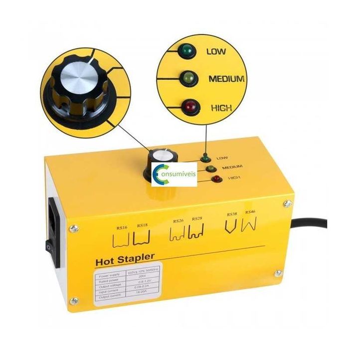 KIT DE SOLDAGEM DE PLÁSTICO A GRAMPEADOR QUENTE
