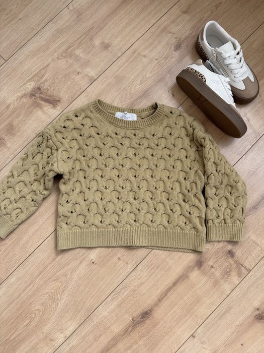 Стильна зелена жовта кофта від H&M для дівчинки 2-3 роки (98 см)