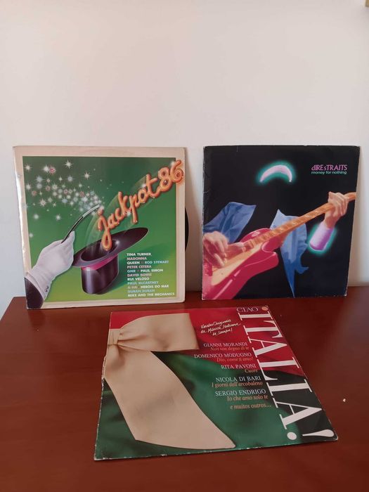 Discos em vinil anos 70 a 90