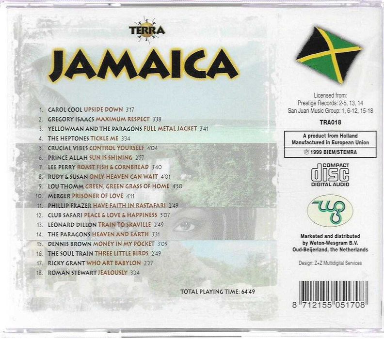 Jamaica - - - - - Terra - - - - - CD