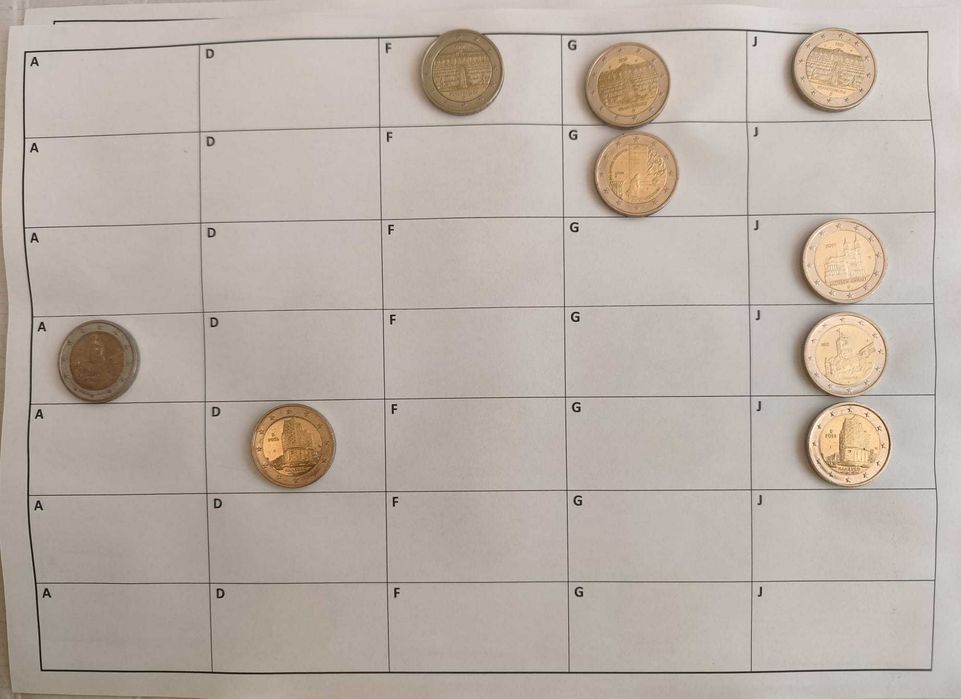 350 Moedas 2 Euros comemorativas para Troca e Venda