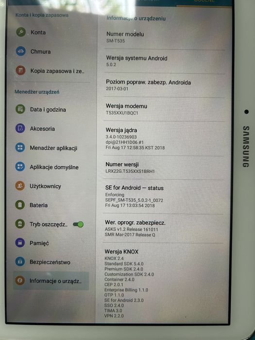 Tablet Samsung Galaxy Tab 4