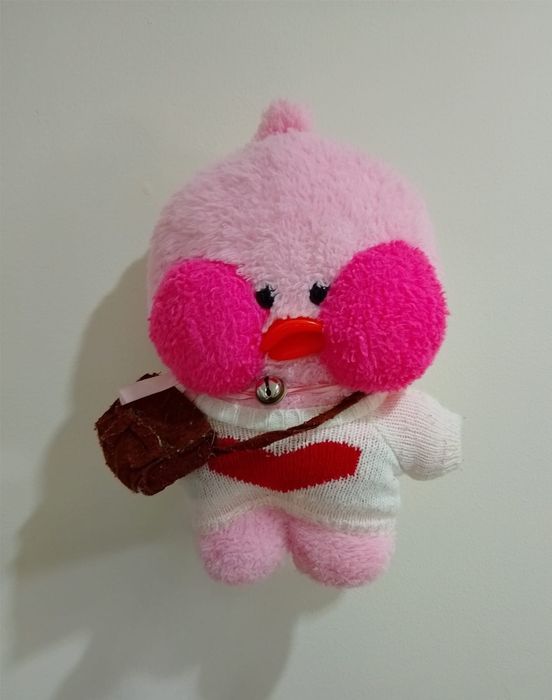 Maskotka kaczka  różowa Lalafanfan 30cm