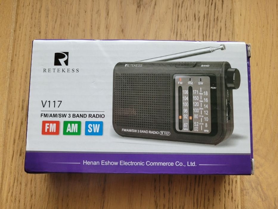Retekess V117, fabrycznie nowe kieszonkowe radio kryzysowe / globalne