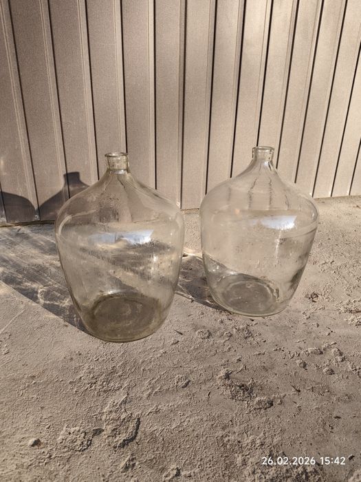 Gąsior na wino, butla na wino, balon, dymion - 10 litrów - dwie sztuki