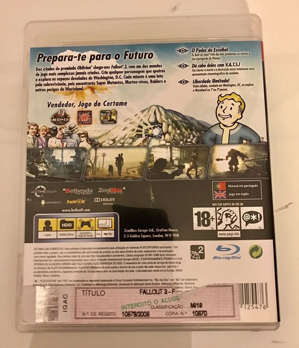 Jogo ps3 fallout 3