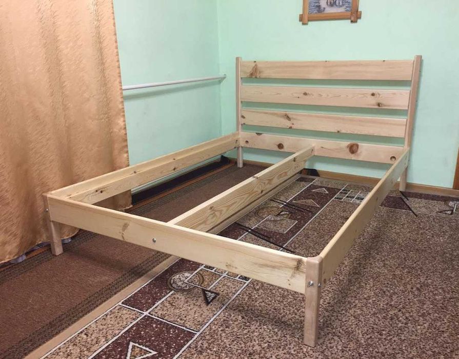 Ліжко дерев'яне двоспальне, 6900-10300 грн, безкоштовна доставка НП