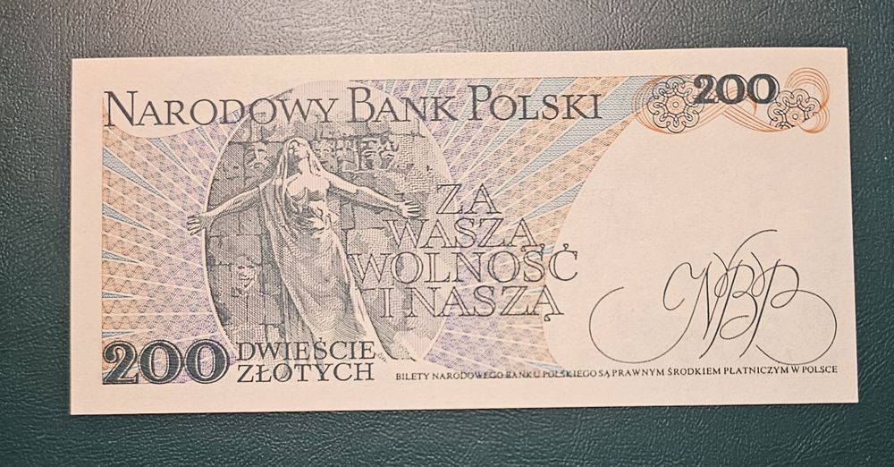 Banknot 200zł 1986 prl