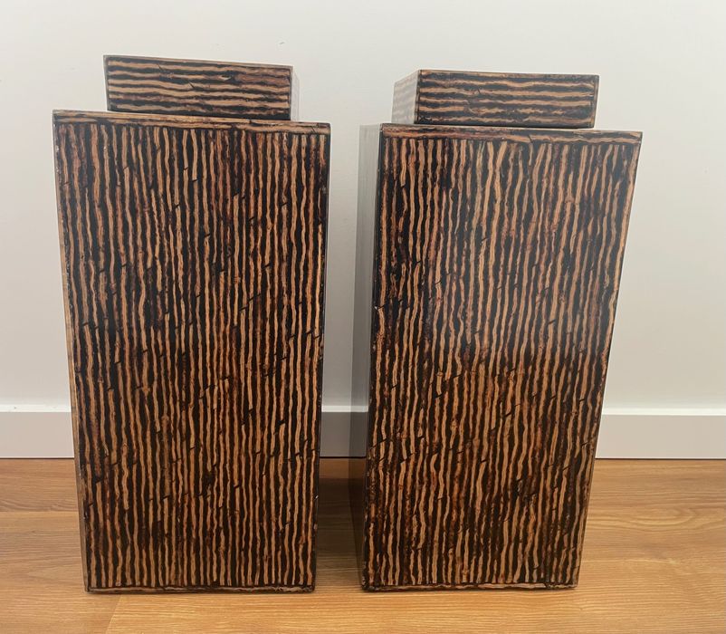 Conjunto de dois potes decorativos