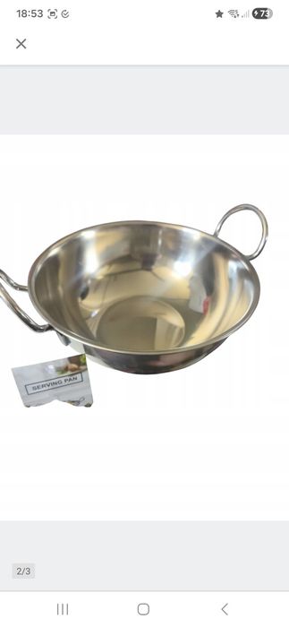 miska ze stali z rączką