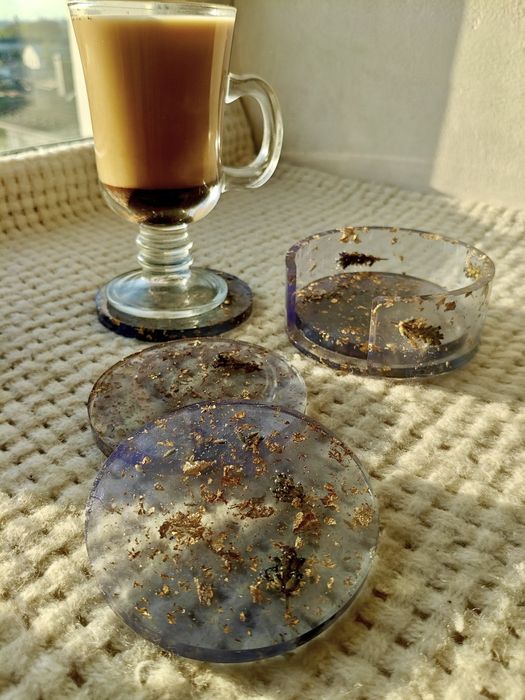 Набор подставок из эпоксидной смолы