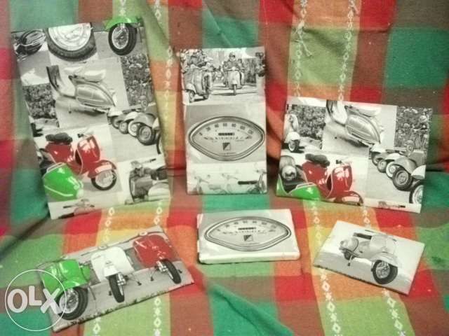 Quadros almofadados de vespa / Outros