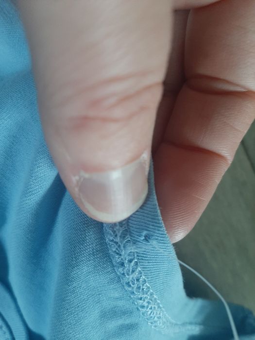 Bluzka koszulka damska bawełniana niebieska tshirt s m 36 38