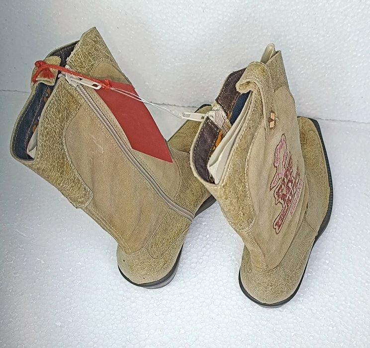 Miss Sixty 2006 Vintage Girls Western Leather Boots NWT Deadstock 31