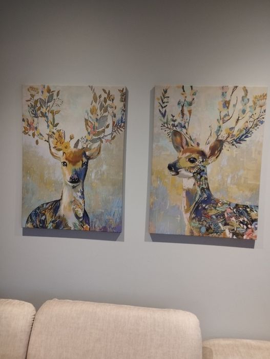 Obrazy Ikea, renifer 50/70