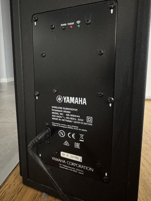 Soundbar YAMAHA YAS-209 + subwoofer NS—WSW44. Kino domowe 2.1, Bluetooth