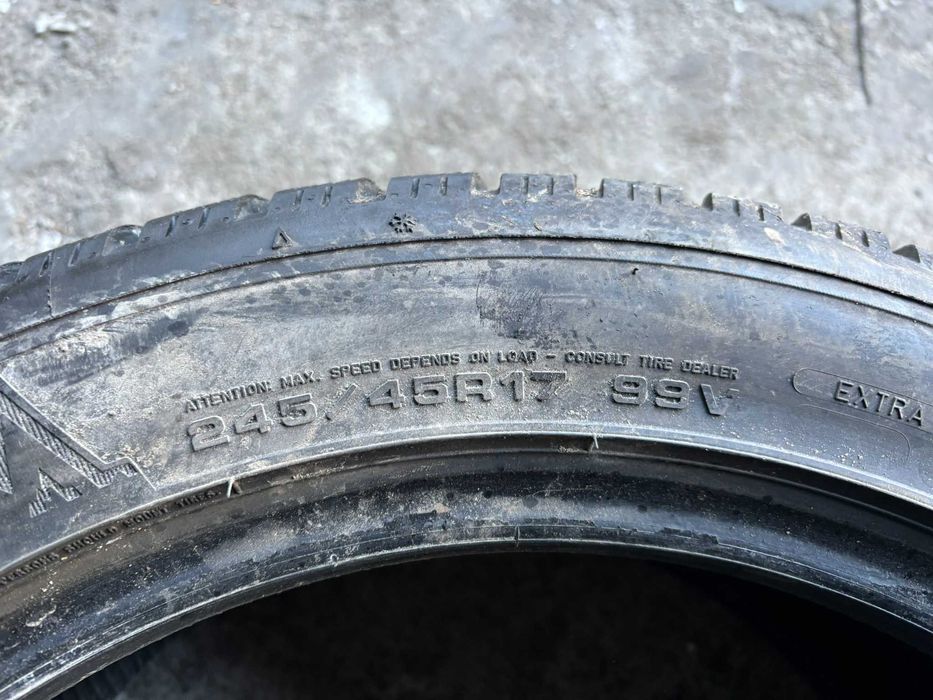 2X OPONY ZIMOWE 245/45R17 99V Dunlop Winter Sport 5 XL 8.6MM 2019R