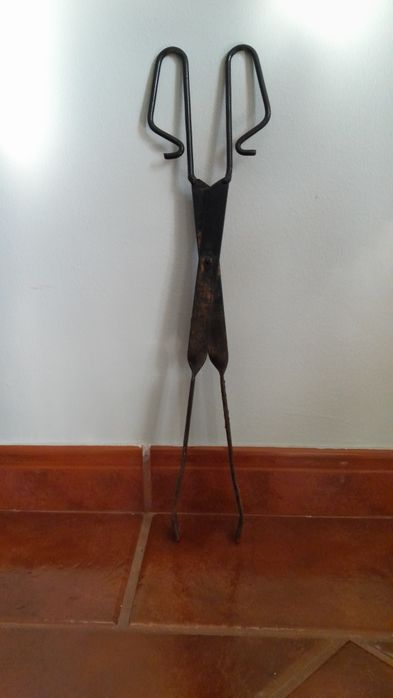 Utensílios para lareira em ferro forjado