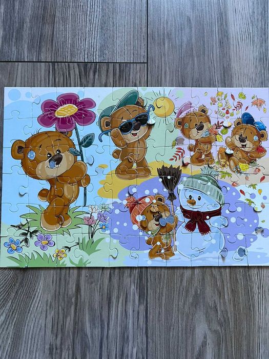 Puzzle Trefl 4 pory roku. Wiek 3+. 60 elementów.