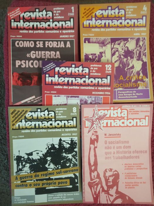 40 edições da REVISTA INTERNACIONAL anos 70 e 80