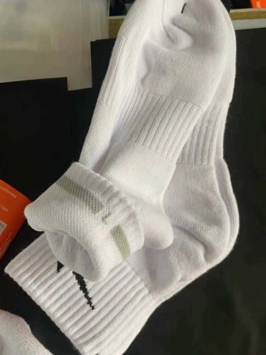 Zestaw skarpetek bawełnianych Nike – 6 par, białe, unisex