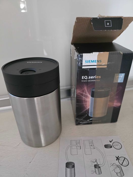 NOWY Oryginalny pojemnik termos na mleko Siemens TZ80009 do ekspresu S