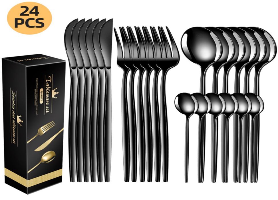 Набор столовых приборов из нержавеющей  стали 24 предмета