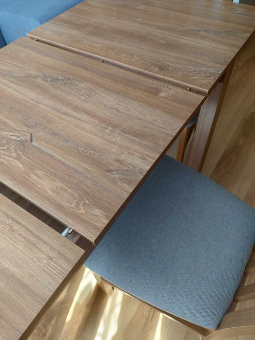 Stół rozkładany RAMEN PLUS MINI 75x60x100/140 BRW + 4x krzesło RAMEN