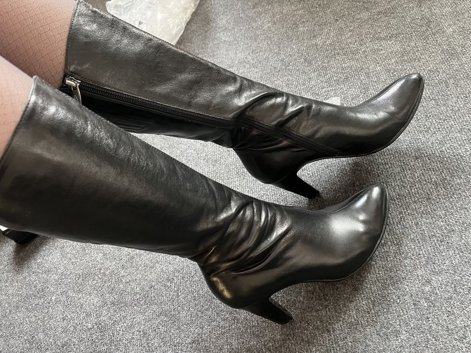 Сапоги кожа Италия