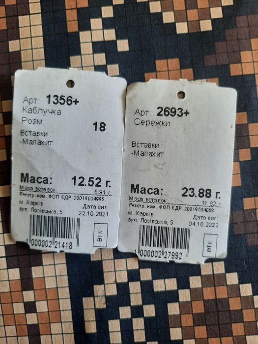 Срібний комплект сережки каблучка