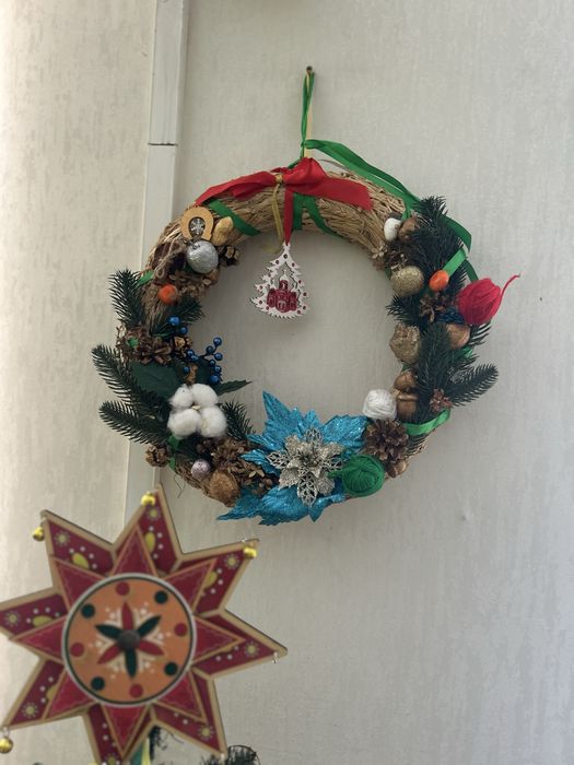 Віночок Вінок новорічний різдвяний