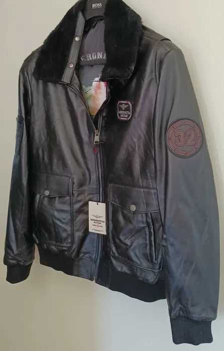 Kurtka Aeronautica skóra naturalna rozm XXXL