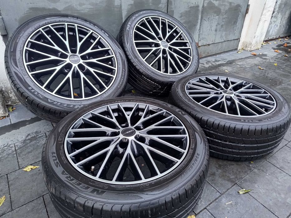 Felgi BORBET BS 17 cali 5x112 VW Audi Seat Skoda Mercedes BMW + opony