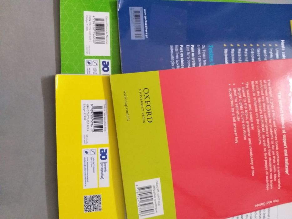 Livros de testes  de 9ano