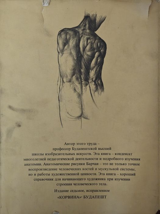 Енё Барчаи - Анатомия для художников ( Будапешт, 1959 год )
