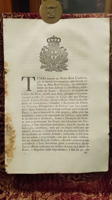 Inspeção do Arsenal na Cidade do Porto 1802