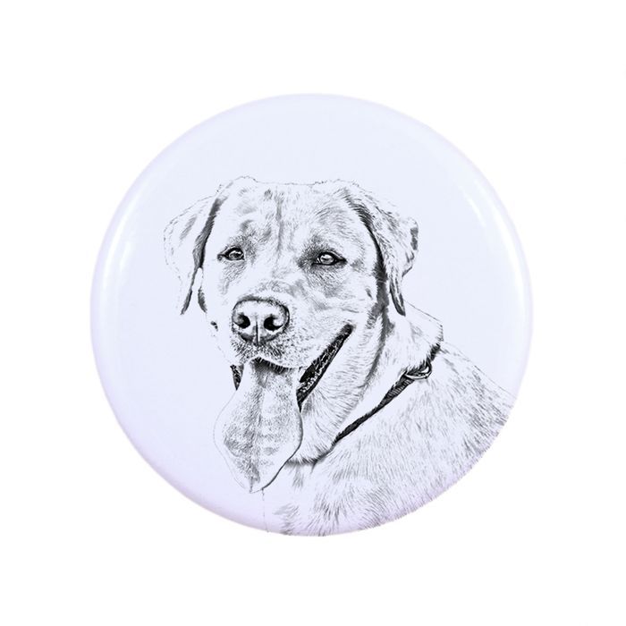 Labrador Retriever I przypinka z psem duża Art-Dog