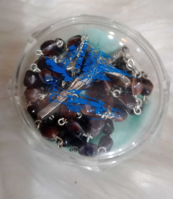 Terço / Rosário, pedras losangos, castanhas - Antigo mas Novo