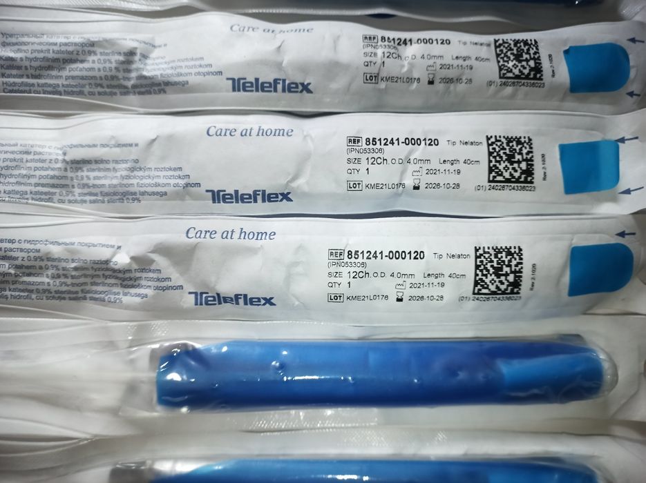 Уропрезервативи Coloplast 30мм, 35мм, Optima 28мм, 30мм Катетери Teleflex CH 12 Luja CH 14 Сечоприймачі Coloplast 500, 750, 1500ml