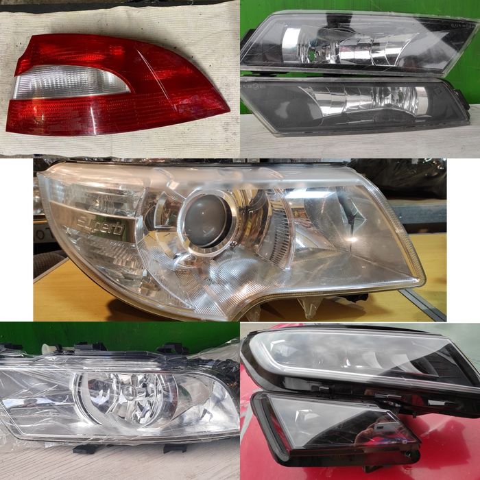 Фара Skoda Superb, Kodiak. Задний фонарь SuperB Протитуманні фари ПТФ