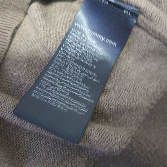 Tommy Hilfiger  Cotton Silk sweter męski, szary  / stalowy,  L.