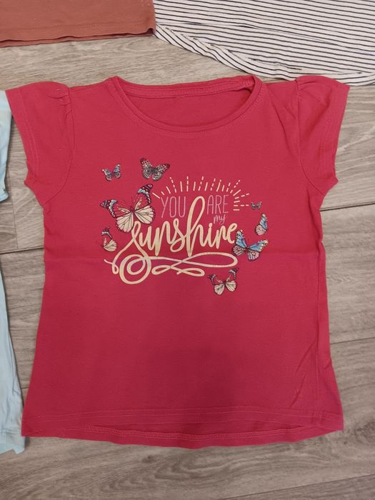 Bluzki bluzeczki dla dziewczynki rozmiar 122-128 zestaw