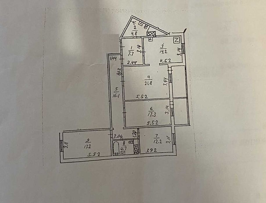 Продаж 4к квартири з євроремонтом та меблями Виноградар Порика 7А