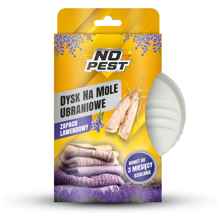 Lawendowy dysk na mole ubraniowe i odzieżowe No Pest® (5 szt)