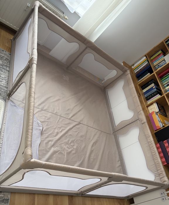 Kojec dla dziecka Lionelo Willow XL 207x187 Beige Sand