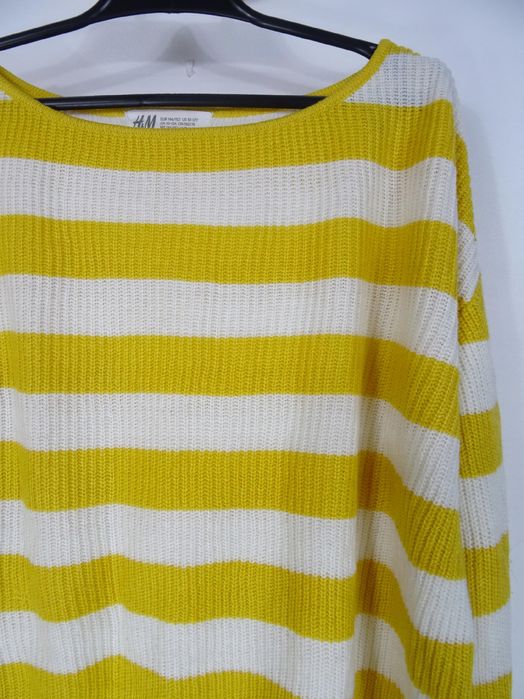 H&M sweterek w paski rozmiar 146/152