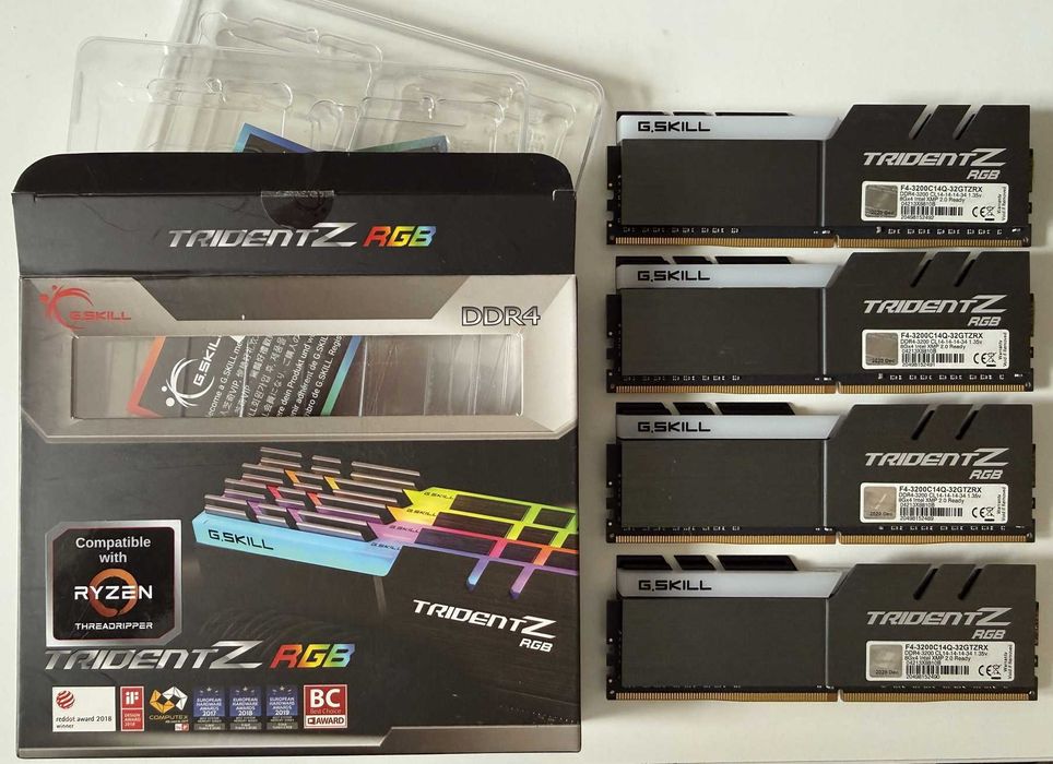 Pamięć RAM DDR4, G.SKILL TRIDENT Z, RGB, 32GB Dual/Quad Channel Kit