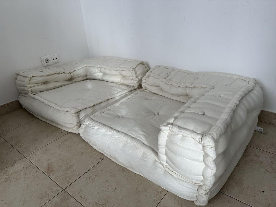 Sofá de chão almofada puff VidaXL