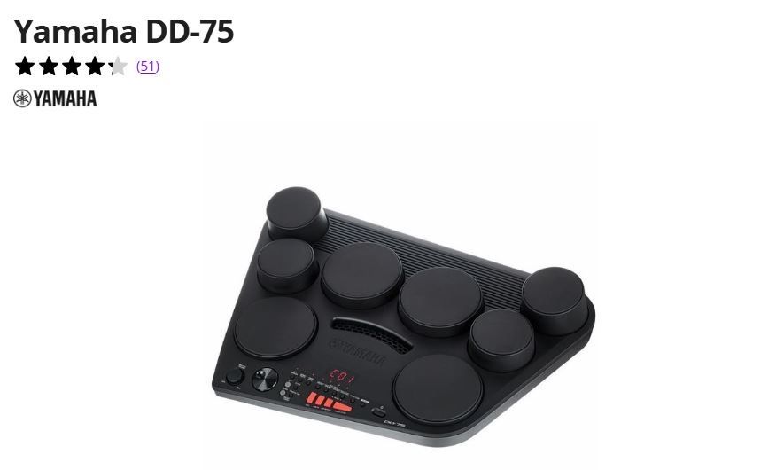 Bateria Eletrónica Yamanha DD-75